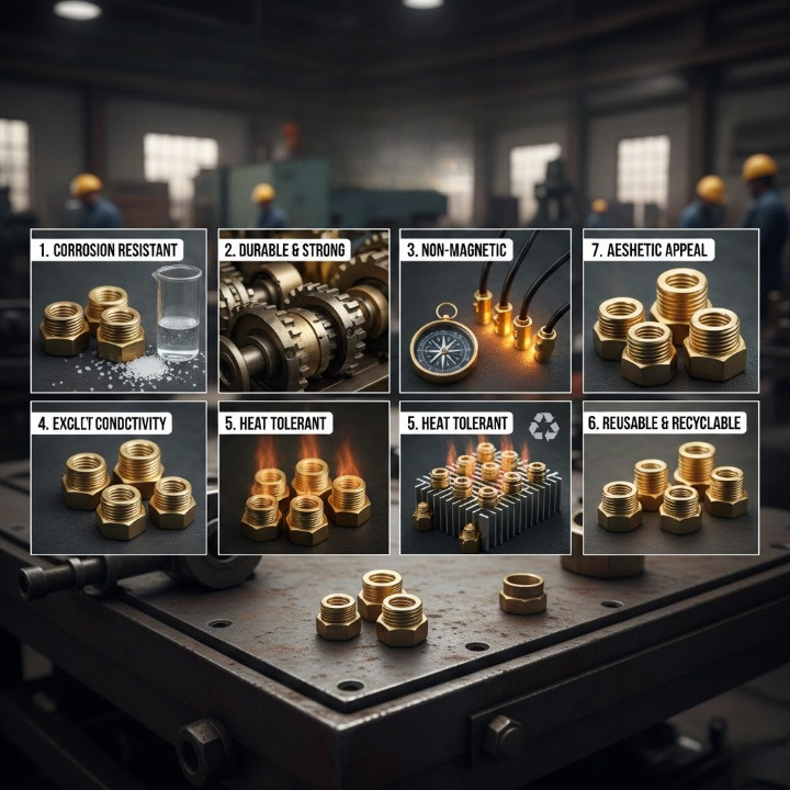 7 Advantages of Using Brass Nuts in Industrial Applications ​